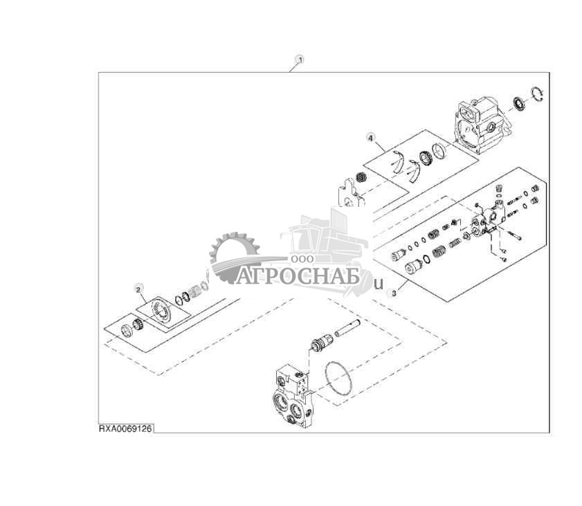 Hyd Pump (45 Cm3 (2.75 In3)) (Scraper Tractor High Flow) 